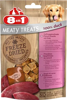 Obrázok produktu pre Pochúťka 8v1 Mäsové pochúťky FD Kačica 50g