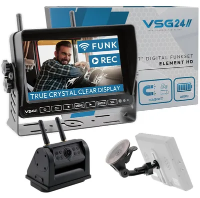Produktbild von 7" FUNK-Set ELEMENT HD mit AKKU Magnet Kamera RVS-24571