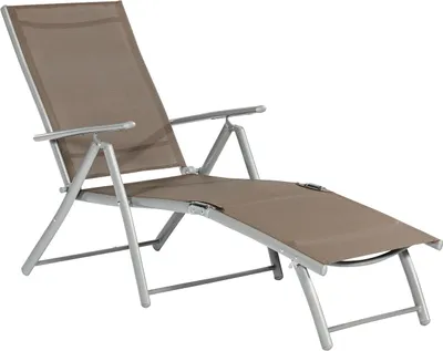 Produktbild von Merxx Deckchair - Aluminium-/Stahlgestell mit Textilbespannung taupe