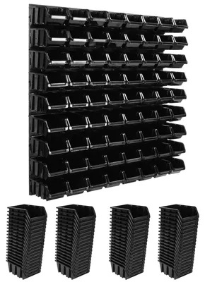 Produktbild von Werkzeugtafel - Wandmontiertes Werkzeugpaneel - 772 x 780 mm - 72 Aufbewahrungsfächer - Für die Garage