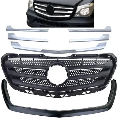 Produktbild von Kühlergrill mit Chromrahmen für Mercedes-Benz Sprinter W906 Facelift 13-18