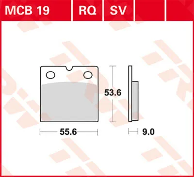 Produktbild von TRW Bremsbeläge Bremsklötze MCB19RQ