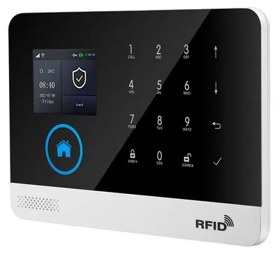 Produktbild von 2G/4G WiFi Drahtloses Hausalarmsystem TY APP 2,4-Zoll-TFT-Farbbildschirm Wiederaufladbares  Alarmbedienfeld SOS-Diebstahlalarm Host Drahtloses Alarmsystem