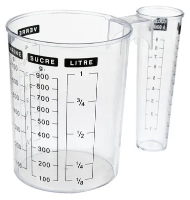 Image de Set De 3 Verres Mesureurs 1l Précision, Polyvalence, Durabilité - Five Simply Smart