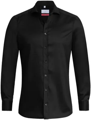 Produktbild von GREIFF Greiff Herren-Hemd 1/1 SF Premium 6760-1200-10 Gr. 39/40 schwarz