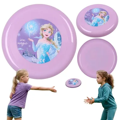Produktbild von DISNEY Die Eiskönigin Frisbee für Kinder, fliegende Spielscheibe für Garten und Freizeit, 23 cm