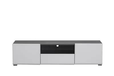 Produktbild von TV-Board >Borca< in Opaque White - 153x38,5x41,5cm (BxHxT)