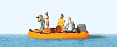 Produktbild von Preiser Familie im Schlauchboot 10764