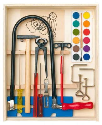 Image de Pebaro 429S Set de scie à chantourner dans une boîte en bois avec boîte de couleurs