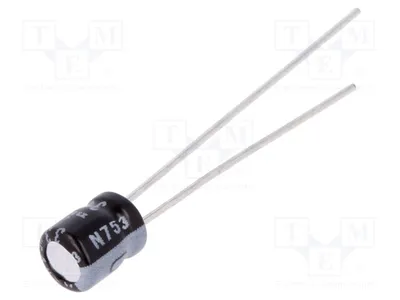 Produktbild von 10x Kondensator: elektrolytisch 4VDC Ø4x5mm THT ±20% 33uF  1000h UMA0G330MDD Elektr