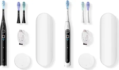 Produktbild von Oclean X Pro 20 S Duo Set, Erwachsener, Schallzahnbürste, Schwarz, Weiß, 84000 Bewegungen pro Minute, IPX7, Akku