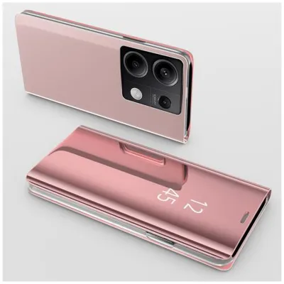 Produktbild von Mirror Flip-Case für Xiaomi - Farbe: Roségold - Modellkompatibilität: Für Xiaomi Redmi Note 13 5G