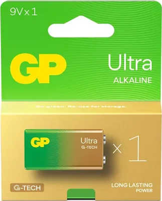 Produktbild von GP Alkaline-Batterie ULTRA 9V (6LF22) - 1St.