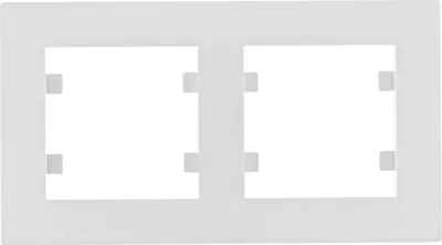 Produktbild von HAGER lumina intense Zweifachrahmen horizontal weiß WL5720