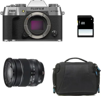 Produktbild von FUJIFILM X-T50 Silber + 16-80 + Tasche + 8 GB SD-Karte