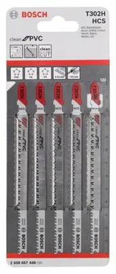 Immagine prodotto di PRO Plastics PVC clean T302H Lama per seghetto alternativo, 132 mm, 5 pz.