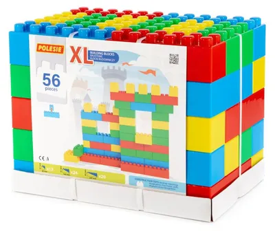 Zdjęcie produktu dla Wader Klocki XXL 56 elementów – zestaw konstrukcyjny