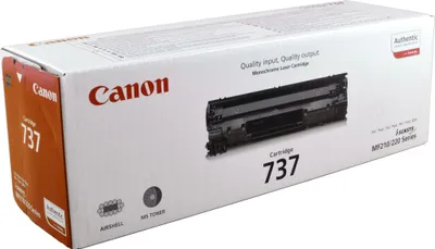 Produktbild von Canon 737 Toner-Cartridge, 2100 Seiten, Schwarz, 1 Stück(e)