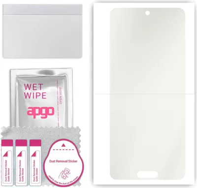 Produktbild von apgo Hydrogel Schutzfolie, Matt, kompatibel mit Sharp Aquos R5G, flexibele Displayschutzfolie, Folie mit Positionierhilfe, Anti-Fingerprint, kratzfest, einfache Montage