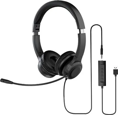 Produktbild von Acer AHW154, Kabelgebunden, Büro/Callcenter, 20 - 20000 Hz, 160 g, Kopfhörer, Schwarz