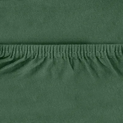 Produktbild von Famanu Jersey-Spannbettlaken 100% Baumwolle - Dunkelgrün, 120 x 200 cm