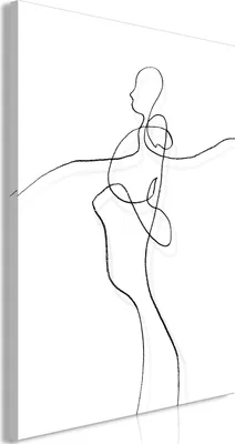 Produktbild von Italienischer Leinwand Leinwandbild - My Soul (1 Part) Vertical 60x90 cm Menschen a-A-0476-b-a