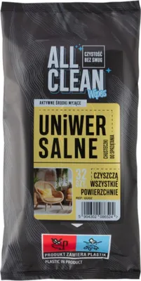 Produktbild von All Clean Feuchte Reinigungstücher – Universell Einsetzbar, 32 Stück