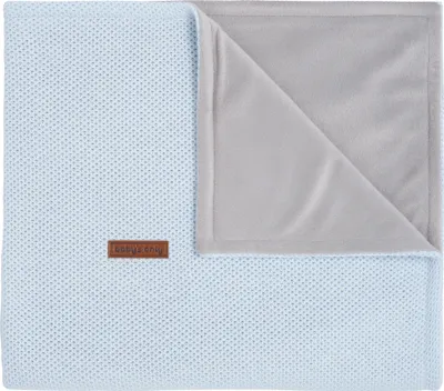 Produktbild von Baby's Only Gitterbettdecke soft Classic - Puderblau - 100x135 cm
