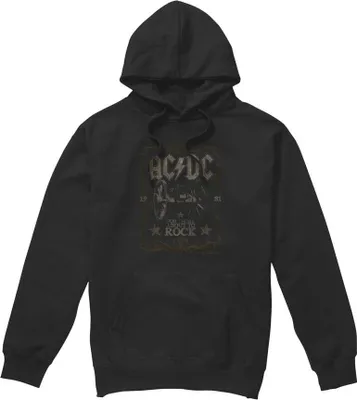 Image de AC/DC - "Rock Label" Sweat à capuche pour homme TV7282 (XL) (Noir)