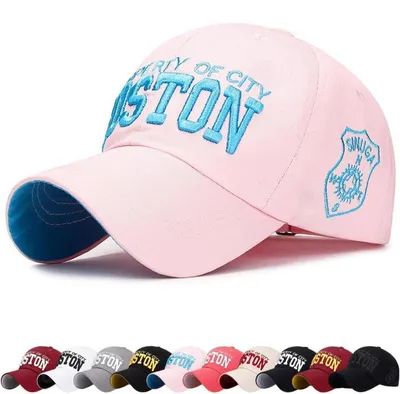 Immagine prodotto di Cappello da baseball unisex, regolabile, traspirante, in cotone rosa