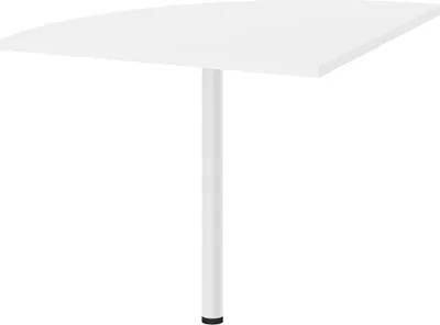 Produktbild von 8147 Prima Eckplatte mit Stützfuß Weiß