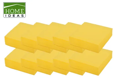 Produktbild von 500 Servietten gelb 33x33cm 3lagig 1/4 Falz Papierserviette Tischdeko Papiertuch