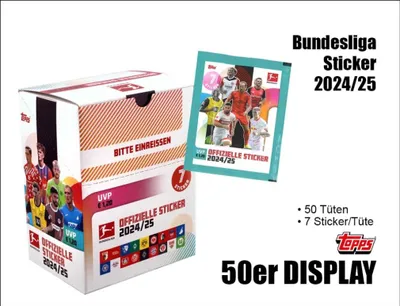Produktbild von Topps Bundesliga Sticker 2024/2025 - 50er DISPLAY