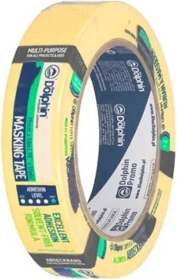 Obrázek produktu pro Papírová maskovací páska 25mmx50m VYSOKÁ PŘILNAVOST 60°C