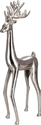 Produktbild von Großer Metall Hirsch (HxBxT) ca. 58 x 12,5 x 22 cm, Dekofigur für herbstliches und weihnachtliches Ambiente
