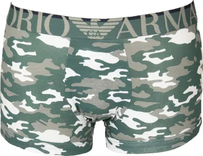 Obrázok produktu pre Pánske boxerky EMPORIO ARMANI s viditeľným elastickým lemom, č. výrobku 111389 3R509 TRUNK, veľkosť S – CN 165/90 – BR P – MX CH, 95 % bavlna, 5 % Elastan