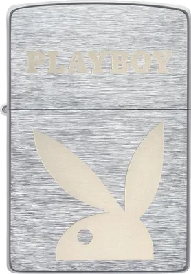 Produktbild von ZIPPO - Playboy Design - Brushed Chrome Silber Bunny Sturmfeuerzeug nachfüllbar Benzin 60006102