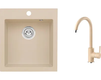 Obrázek produktu pro Set dřez Alveus Cortina 20 béžová + baterie Baterie: Alveus Tonia