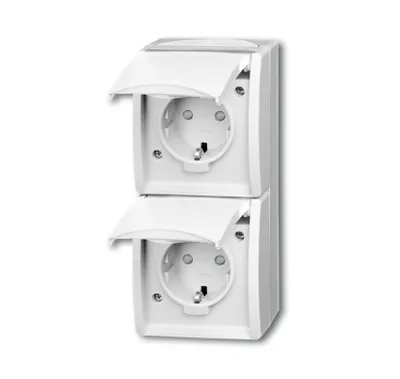 Immagine prodotto di Busch Jaeger 20-02 EBW-54 Steckdose CEE 7/3 Weiß (2084-0-0722)