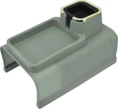 Image de Porte-tasses pour accoudoir de canapé Plateau à tasses pour accoudoir de canapé Corps en silicone avec 4 tubes en fer inférieurs pour salon Balcon Vert