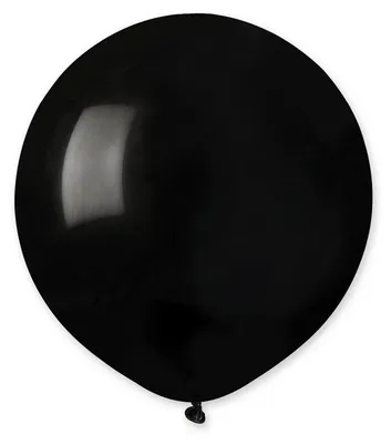Image de Gemar G110 Ballons en latex pastel 19" (48 cm), noir 014 - 25 pièces
