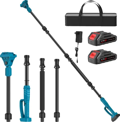 Produktbild von Elektrische Baumschneider Verlängerungsstange, 2 Meter, 180?8 verstellbares Design, 2 Batterien Set