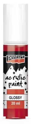 Obrázek produktu pro Akrylová barva lesklá PENTART 20 ml ČERVENÁ