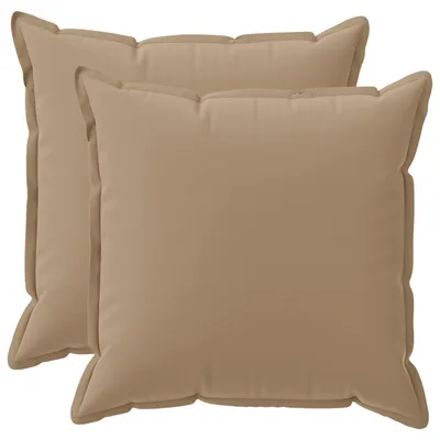 Zdjęcie produktu dla vidaXL, 2 sztuki poszewek na poduszki, kolekcja HOUTEN, kolor taupe, 65 x 65 cm, poliester