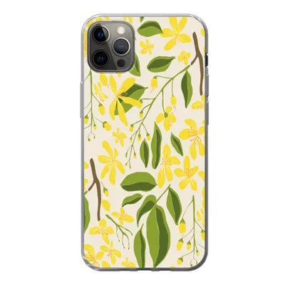 Produktbild von MuchoWow® Handyhülle Schutzhülle Hülle für iPhone 13 Pro Max Blume - Gelb - Muster Silikon Softcase Handy Hülle - Mobiltelefon
