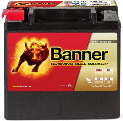 Produktbild von Autobatterie BannerPool 12 V 12 Ah 200 A/EN 025514000101 L 150mm B 88mm H 145mm NEU