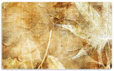 Produktbild von Wallario Frühstücksbrettchen aus Glas, je 14 x 23 cm, mit rutschfesten Füßen, Motiv Herbstlaub