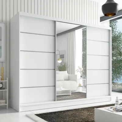 Produktbild von Schwebetürenschrank AURELIA 1 Schwebetürenschrank AURELIA 2 200 cm mit Spiegel, 3 Türen, 3 Schubladen