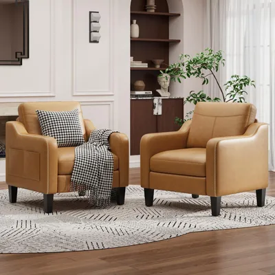 Produktbild von MALOL Sessel Wohnzimmer 2er Set, Ohrensessel Wohnzimmer, Polstersessel Fernsehse