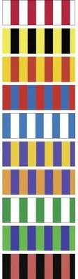 Produktbild von Tonpapier Streifen 130g/qm 49,5x68cm VE=10 Bogen 10 Farben sortiert